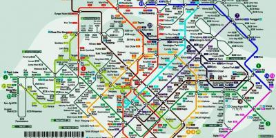 Ապագան մետրոյի քարտեզի վրա Սինգապուրի