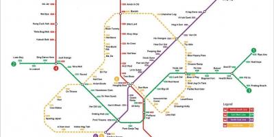 Սինգապուր մետրոյի կայարան քարտեզ