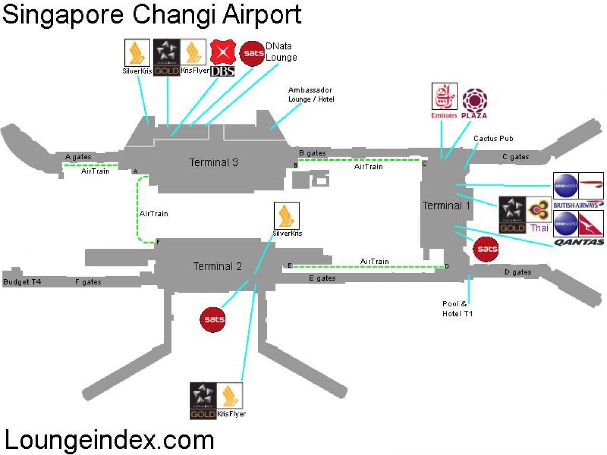 քարտ է Սինգապուրի օդանավակայանում