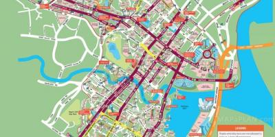 Քարտեզ փողոցների Սինգապուրի