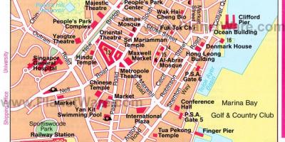 Чайнатаун Սինգապուր քարտեզ