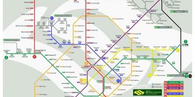 Քարտեզ Սինգապուր MRT