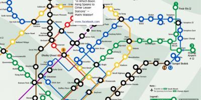 Քարտեզի Սինգապուր MRT